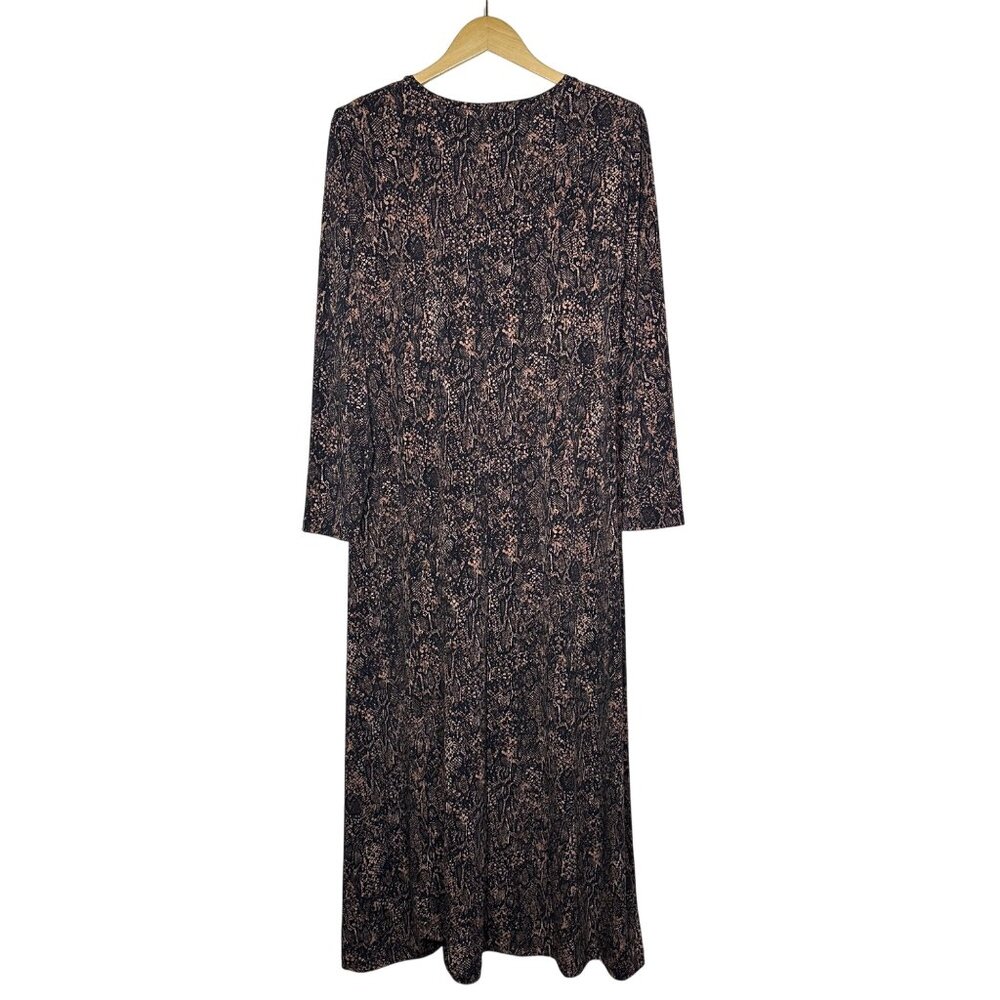 Chicos Easy Chic Column Python Print Maxi Dress W… - image 6